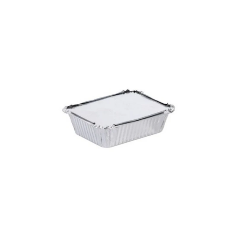 ظرف یک بار مصرف مدل آلومینیومی درب دار 105 بسته 100 عددی