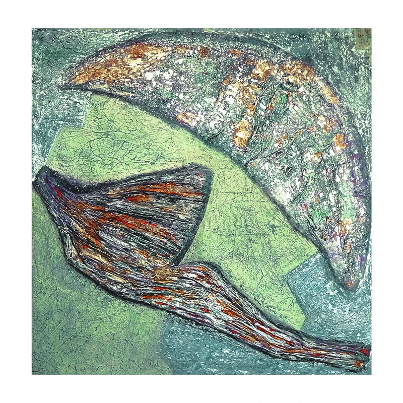 تابلو نقاشی رنگ روغن  سبک انتزاعی طرح پناه