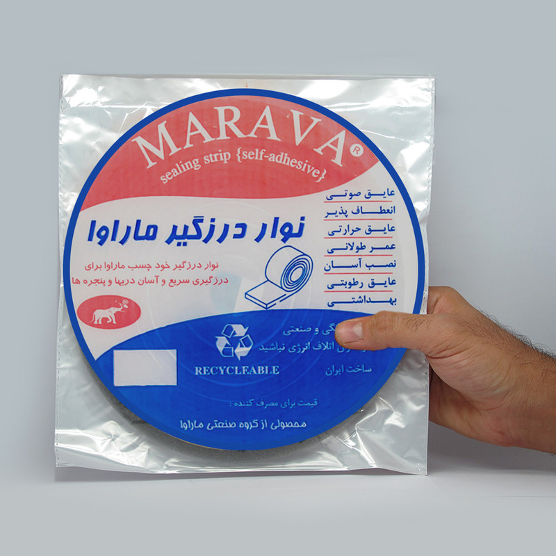 نوار درزگیر ماراوا مدل پلی اتیلن طول 4 متر بسته 10 عددی