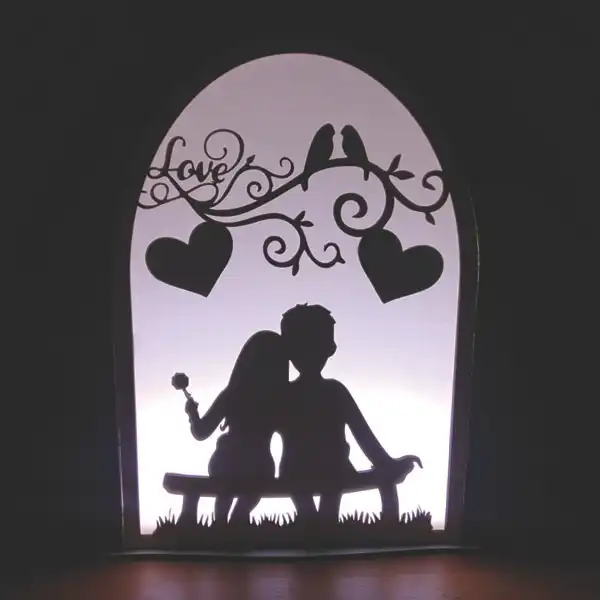 چراغ خواب آذرلاکچری طرح عشق کد light01