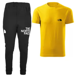 ست تی شرت و شلوار مردانه مدل 00429166 رنگ زرد