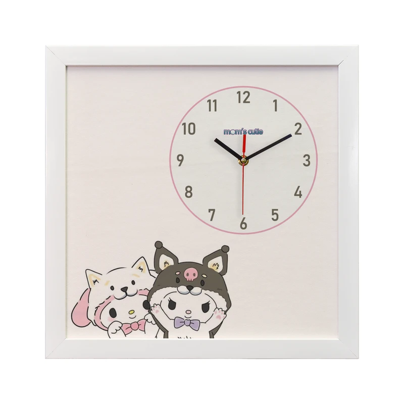 ساعت دیواری کودک مامز کیوتی مدل کرومی S-214