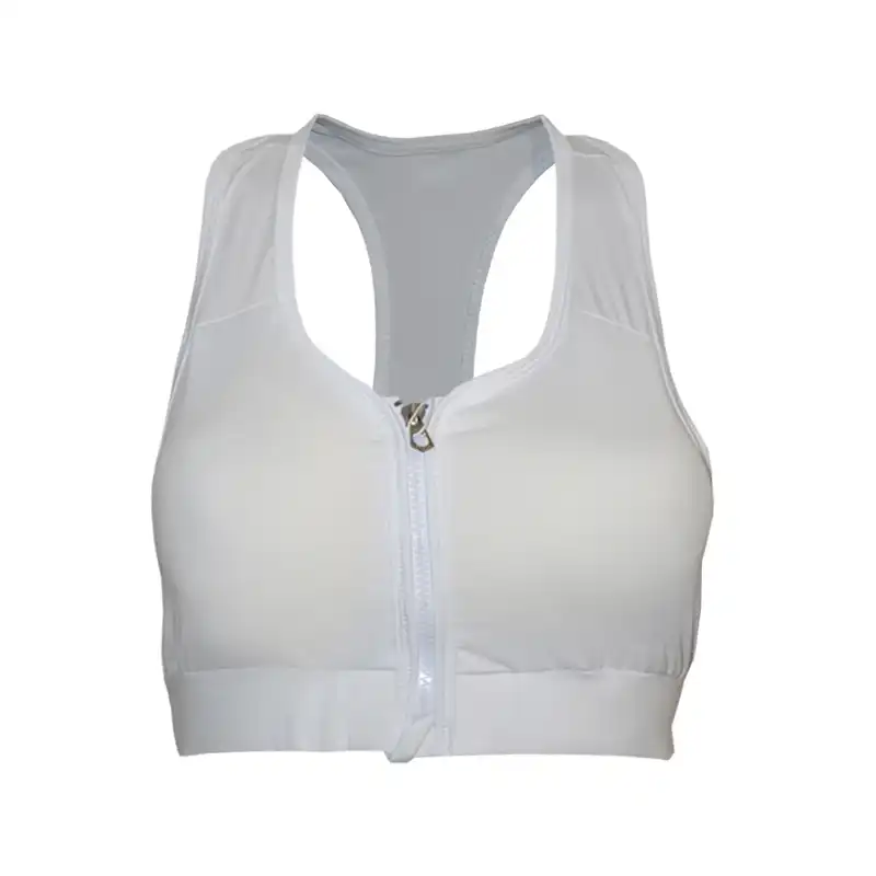 نیم تنه ورزشی زنانه مدل بدون فنر کاپ دار جلو زیپ کدNi605