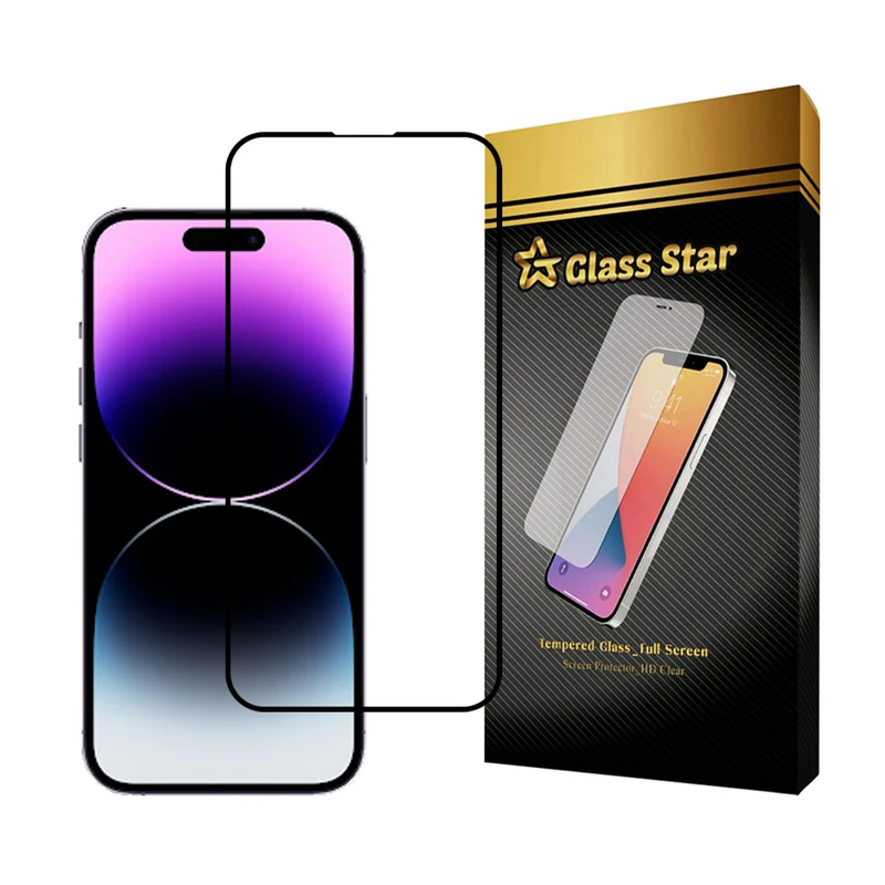 محافظ صفحه نمایش گلس استار مدل FULSLGS مناسب برای گوشی موبایل اپل iPhone 14 Pro / iPhone 15