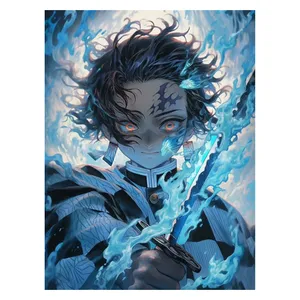 استیکر لپ تاپ و موبایل مدل انیمه طرح شیطان کش کامادو تانجیرو demon slayer kamado tanjiro کد 269