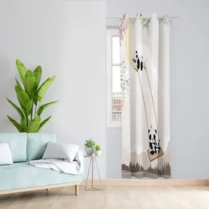  پرده مدل اتاق کودک مخمل پانچی طرح ماه کد 2669 سایز 140x280 سانتی متر