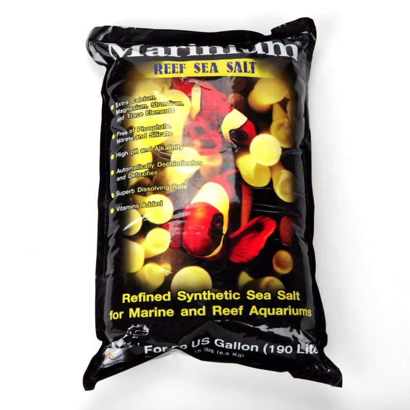 محلول آماده ساز آب آکواریوم مرینیوم مدل Reef Sea Salt وزن 1500 گرم