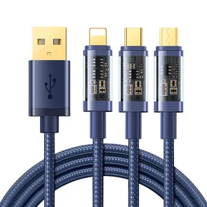 Joyroom S-1T3015A5 USB to Lightning / MicroUSB / USB-C Cable 1.2m