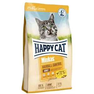 غذای خشک گربه هپی کت مدل MINKAS HAIRBALL وزن 4 کیلوگرم