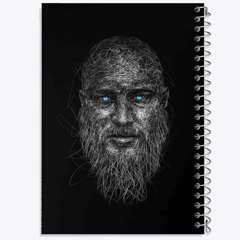 دفتر نقاشی 50 برگ خندالو مدل رگنار سریال وایکینگ ها Vikings کد 29125