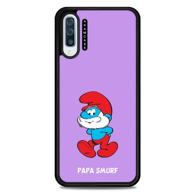کاور آکام مدل AMC-WSGA50-SMURFS-1 مناسب برای گوشی موبایل سامسونگ Galaxy A50