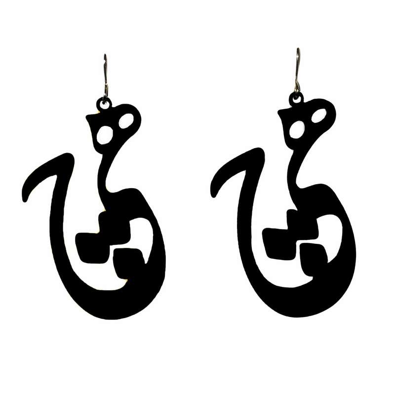 گوشواره زنانه طرح هیچ کد E.HC.B.11