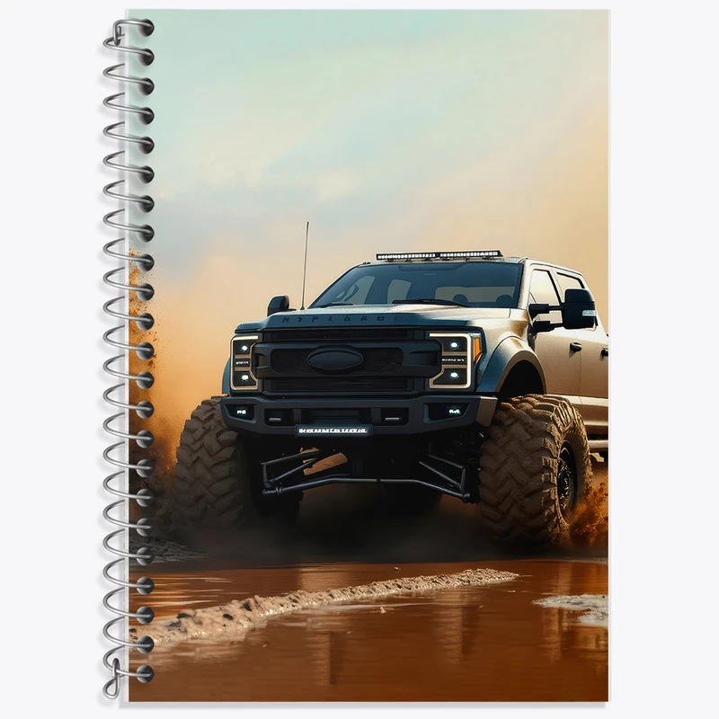 دفتر لغت 50 برگ خندالو طرح آفرود (Off Road) کد F5213