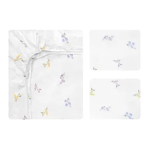 سرویس ملحفه آدنو مدل Lavender کد FI18 دونفره 3 تکه