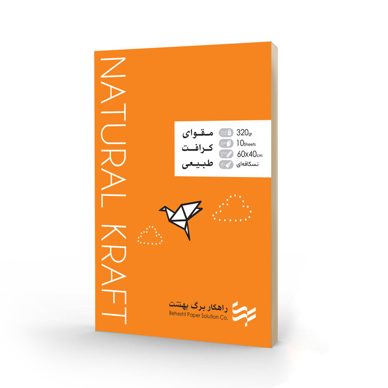 مقوا کرافت راهکار برگ بهشت مدل 320G سایز 60x40 سانتی متر بسته 10عددی