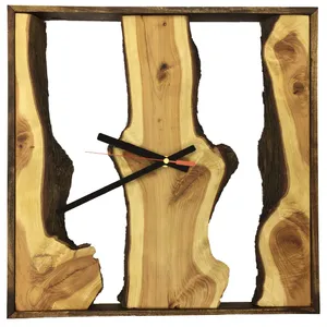 ساعت دیواری چوبی مدل سرو کد A005
