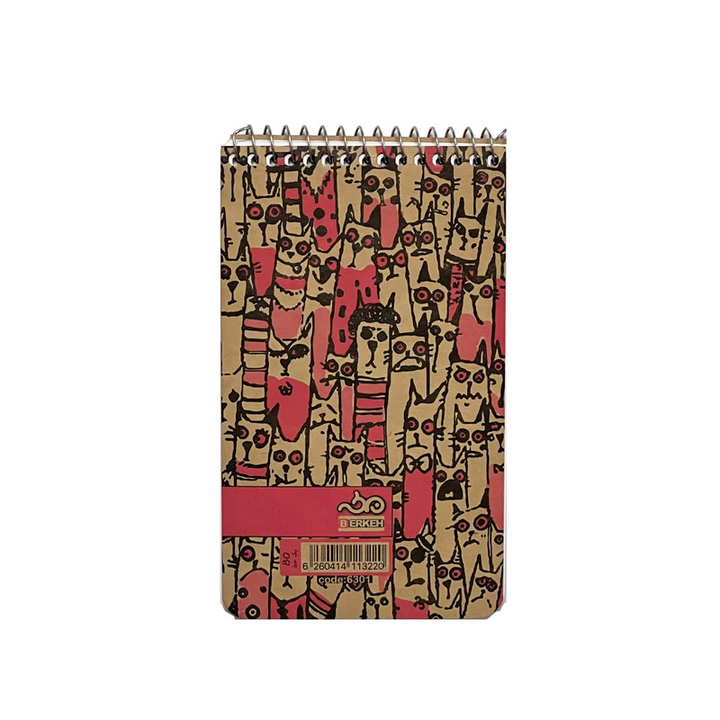 دفترچه یادداشت 80 برگ برکه مدل کرافت کد 6301
