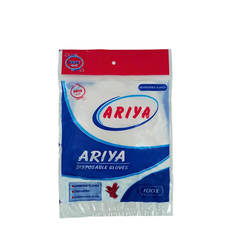 دستکش یکبار مصرف آریا مدل عاج دار 10 بسته 100 عددی