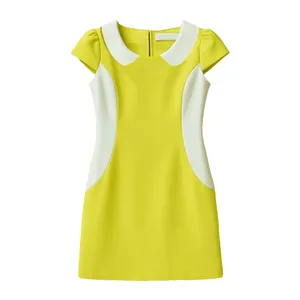 پیراهن یقه ملوانی زنانه مدل مجلسی آفتابگردان