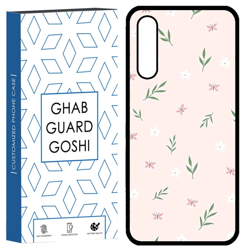 کاور قاب گارد گوشی طرح گل صورتی کد TPU-056 مناسب برای گوشی موبایل سامسونگ Galaxy A02
