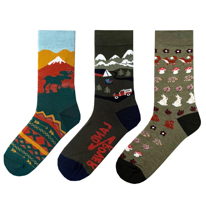 جوراب ساق بلند زنانه ال سون مدل سرزمین کد PH1096 بسته 3 عددی