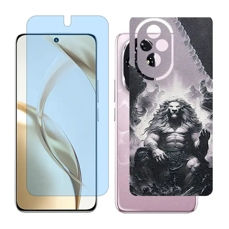 محافظ صفحه نمایش مات آنتی بلو گلس مدل Together مناسب برای گوشی موبایل آنر 200 / Honor 200 به همراه برچسب پوششی پشت گوشی
