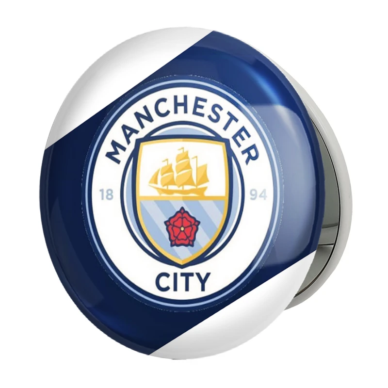 آینه جیبی خندالو طرح باشگاه منچستر سیتی مدل تاشو کد 26805 