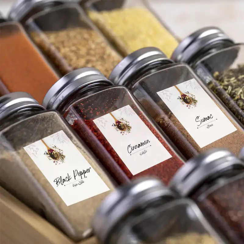 برچسب مدل ادویه بسته 15 عددی