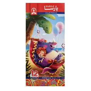مداد رنگی 12 رنگ پارسا مدل اژدها کد 001