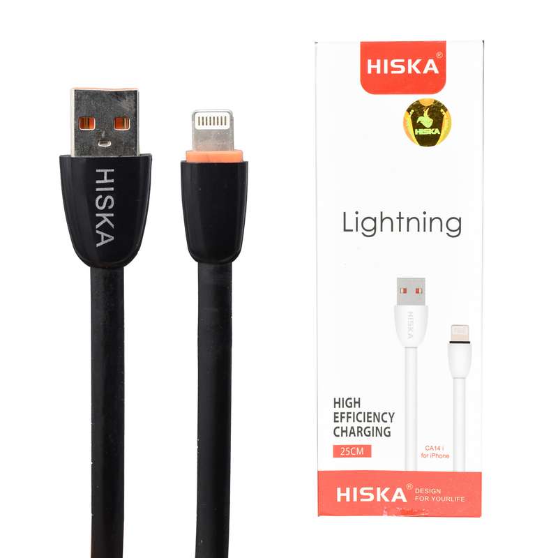 کابل USB به لایتنینگ هیسکا مدل CA14i طول 0.25 متر