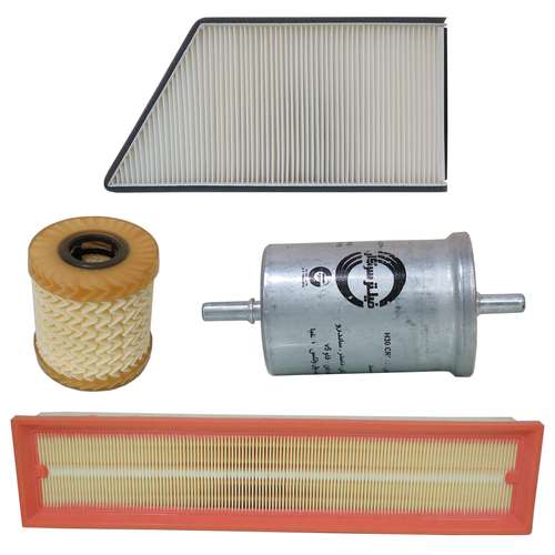 فیلتر هوا خودرو سرکان مدل SF1223 به همراه فیلتر روغن و فیلتر کابین و فیلتر بنزین