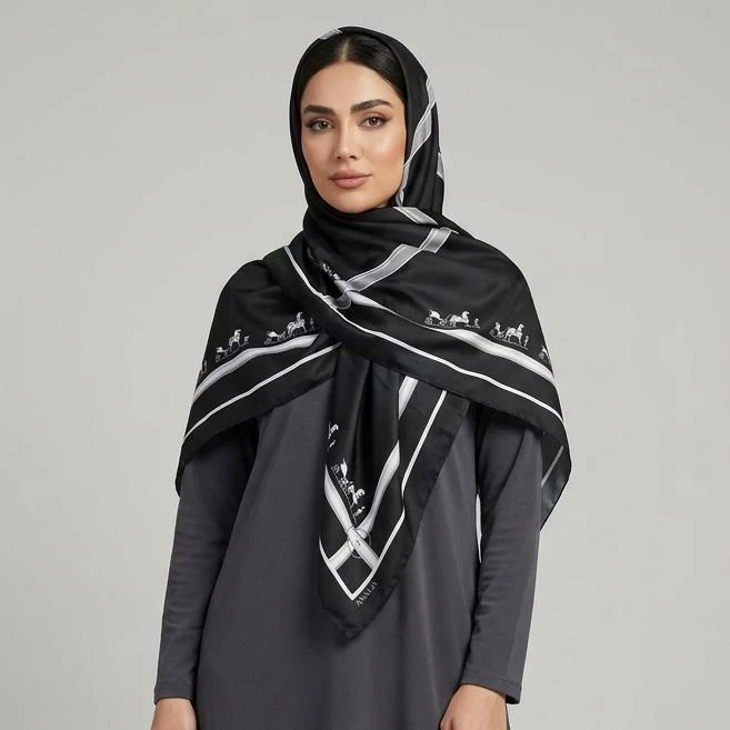 روسری زنانه آنالیا مدل ابریشم کد ana-9665