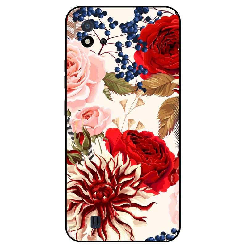 کاور مگافون طرح گل مدل 7350 مناسب برای گوشی موبایل ریلمی C11 2021        
