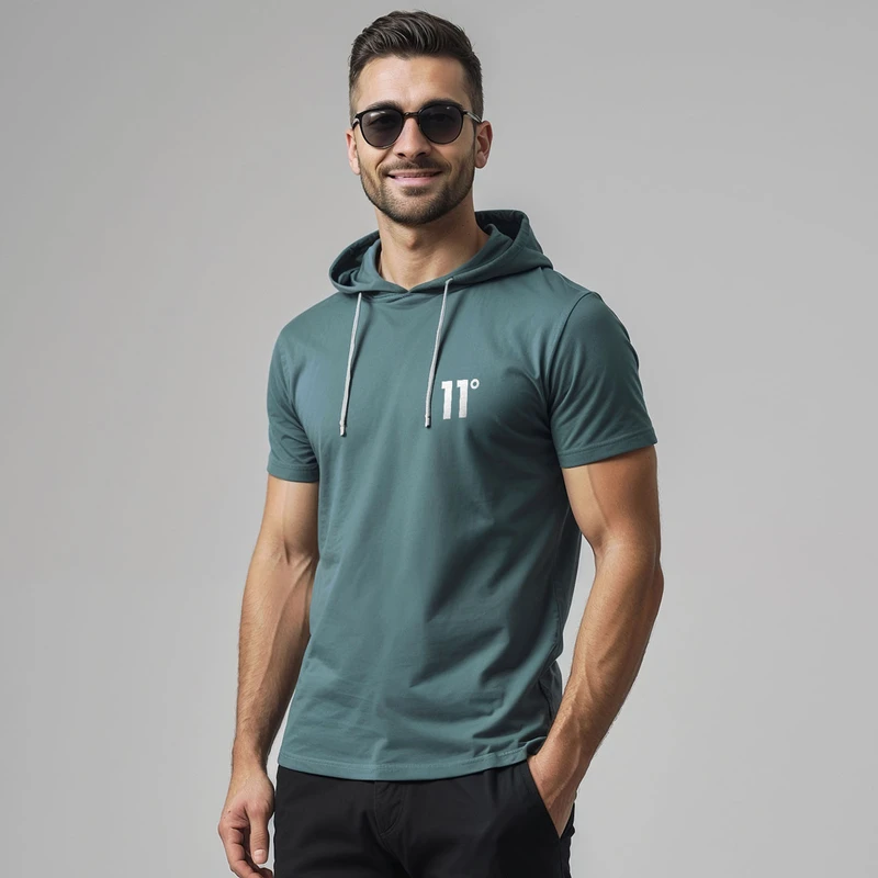 تی شرت کلاه دار مردانه مدل 14040210