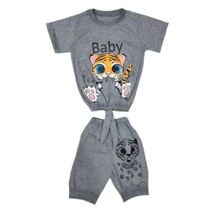 ست تی شرت و شلوارک دخترانه مدل 02 کد Z81