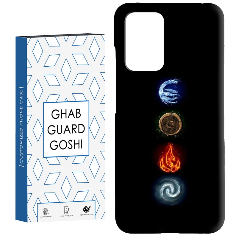 کاور قاب گارد گوشی طرح 4 عنصر کد Dimo-449 مناسب برای گوشی موبایل شیائومی  Redmi 10 