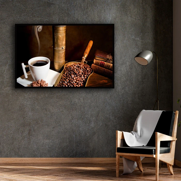 تابلو نوری بکلیت طرح کافه و قهوه مدل B-D1751