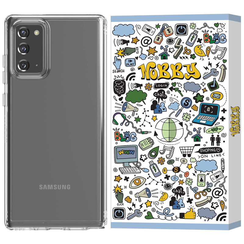 کاور نابی مدل Clear مناسب برای گوشی موبایل سامسونگ Galaxy Note 20