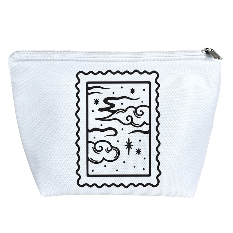 کیف لوازم آرایش دخترانه خندالو مدل آسمان و ابر کد 8578