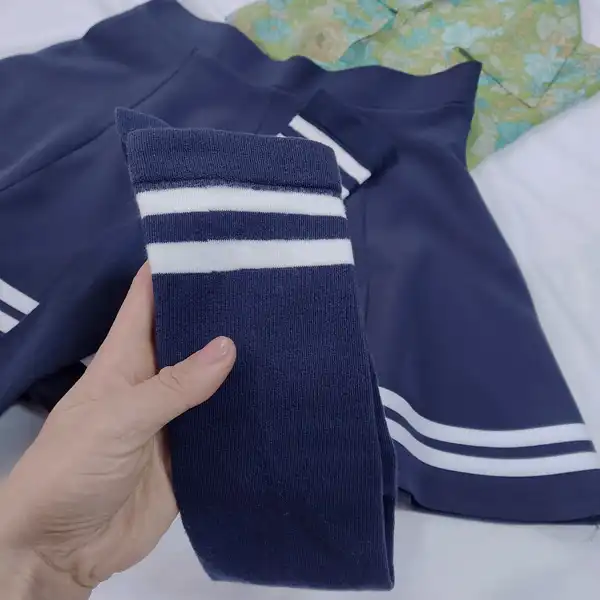 دامن زنانه ال سون مدل چین دار کد PH808  همراه جوراب