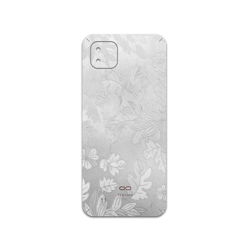 برچسب پوششی ماهوت مدل Silver-Wildflower مناسب برای گوشی موبایل ریلمی C11 2021