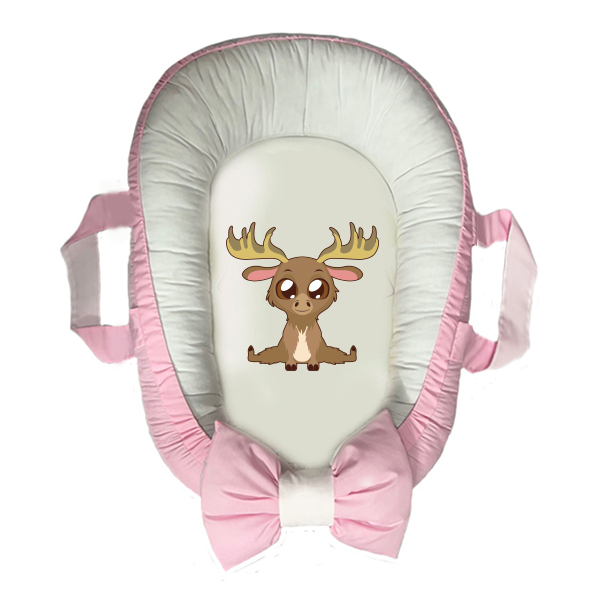 سرویس خواب سه تکه نوزاد مدل گارد محافظ دار طرح بچه گوزن کد 0060