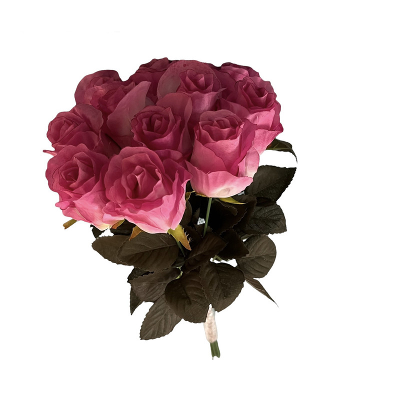 دسته گل مصنوعی مدل رز بسته 11 عددی