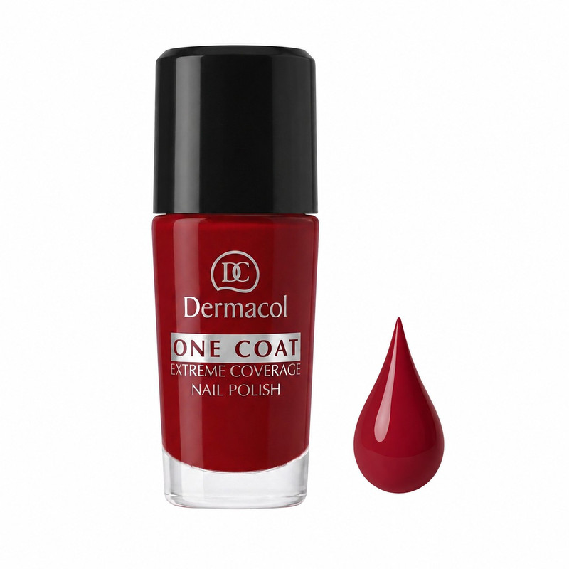 لاک مات ناخن درماکول مدل ONE COAT شماره 118 رنگ قرمز