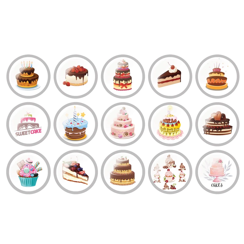 پیکسل مدل کیک تولد کد 04 بسته 15 عددی