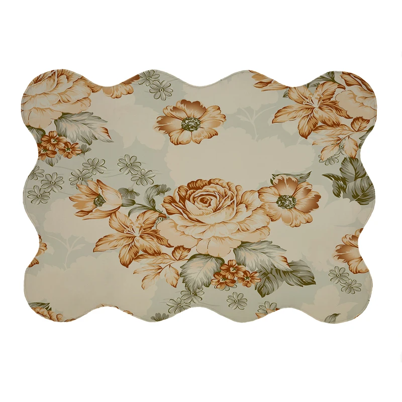 پادری مدل دالبر طرح گل کد 5883 سایز 80x110 سانتی متر