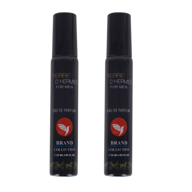 عطر جیبی مردانه برد برند کالکشن  مدل TERRE D HERMES حجم 25 میلی لیتر مجموعه 2 عددی