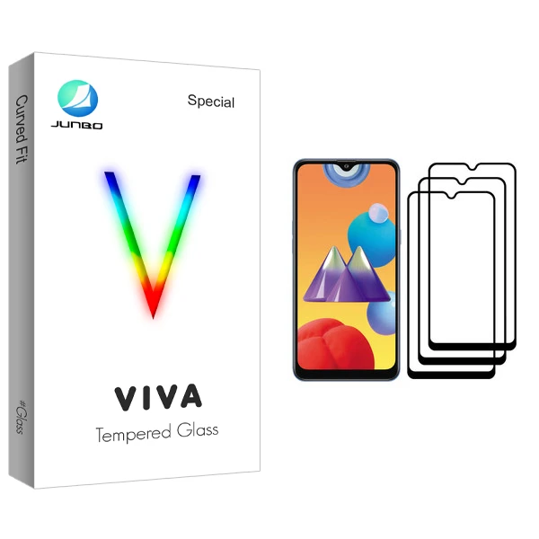 محافظ صفحه نمایش جانبو مدل Viva Glass مناسب برای گوشی موبایل سامسونگ Galaxy M01s بسته سه عددی
