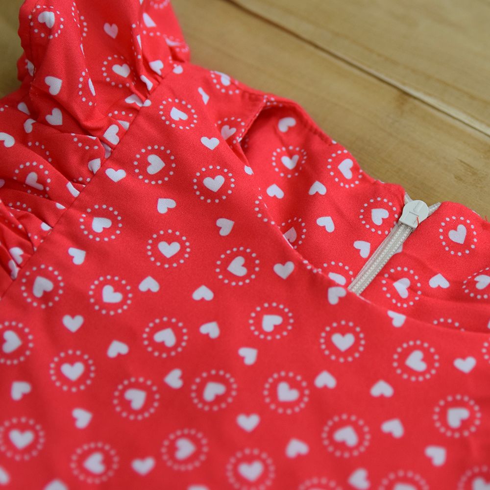 سارافون دخترانه دلنار گالری مدل پرنسسی شکوفه بهار کتان نخ - - 9