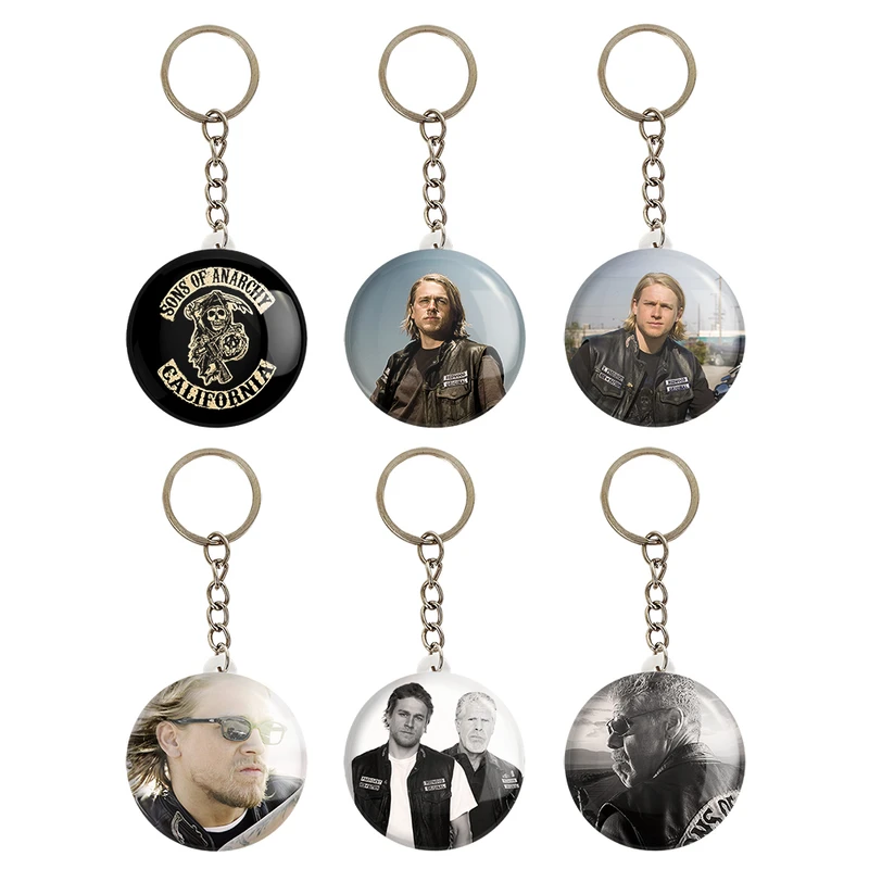 جاکلیدی خندالو مدل سریال فرزندان آشوب Sons of Anarchy کد 1676B مجموعه 6 عددی